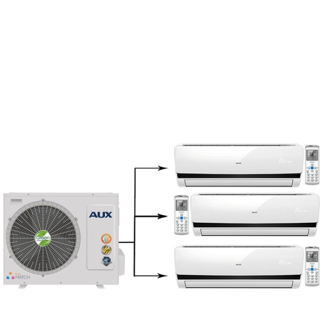Мультисплит-система AUX AM3-H27/4DR1 / AMWM-H09/4R1 / AMWM-H09/4R1 / AMWM-H09/4R1
