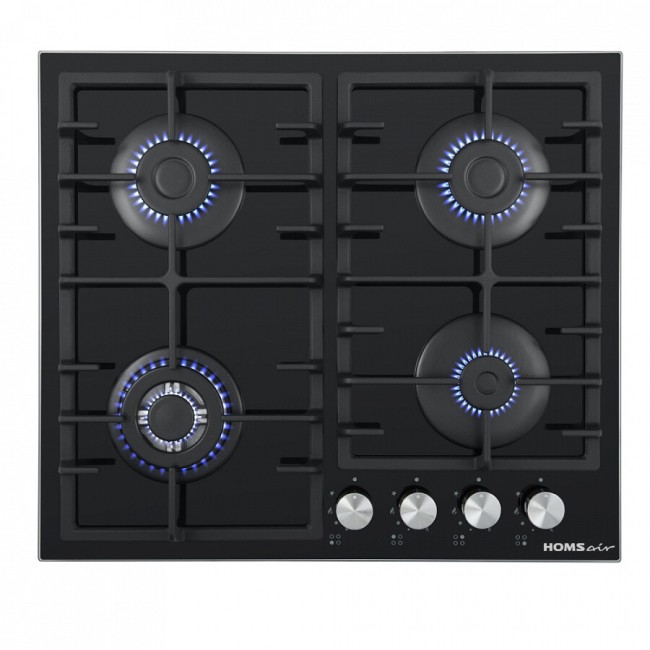 Встраиваемая газовая варочная панель HOMSair HGG646BK Встраиваемая газовая варочная панель HOMSair HGG646BK