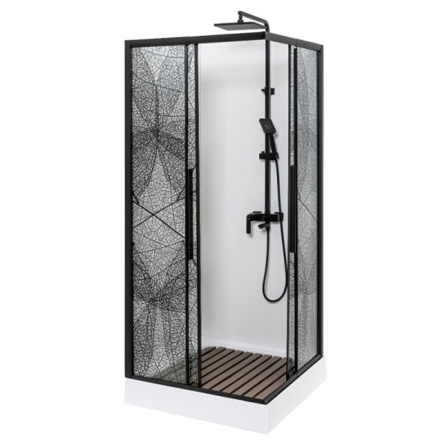 Душевой уголок Deto KB 80-90 Black Душевой уголок Deto KB 80-90 Black