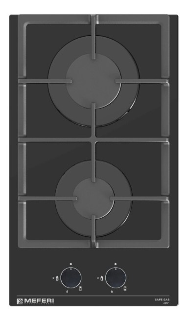 Встраиваемая газовая варочная панель Meferi MGH302BK GLASS Light Встраиваемая газовая варочная панель Meferi MGH302BK GLASS Light