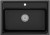 Кухонная мойка Granula KS-7301 Шварц, черный металлик