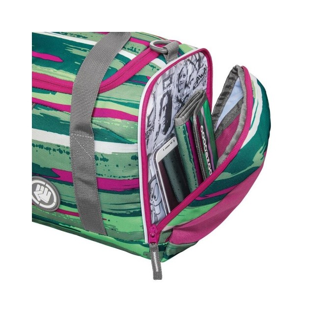 Сумка спортивная Coocazoo SporterPorter Bartik зеленый/розовый