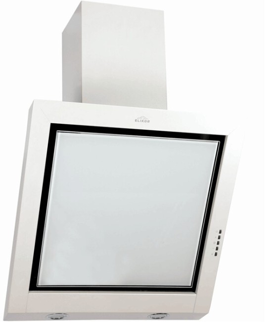 Каминная вытяжка Elikor Гранат glass 60 перламутр/стекло белое