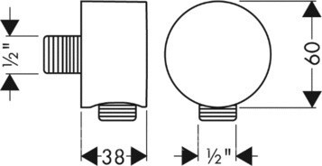 Шланговое соединение Hansgrohe -27451000