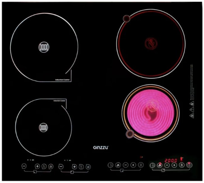 Встраиваемая электрическая варочная панель Ginzzu HCI-479