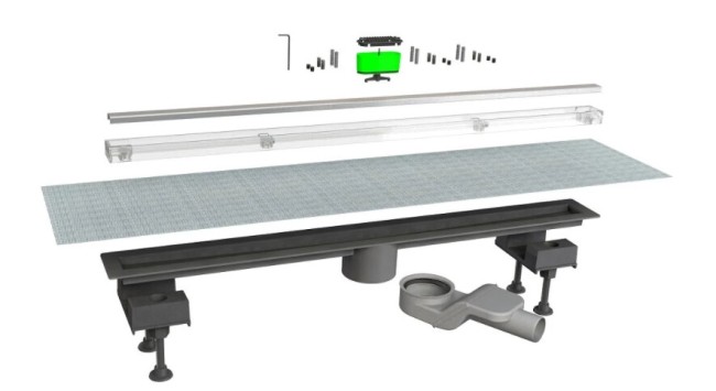 Душевой лоток Bonomini Canalissima 6825WX80SWZ
