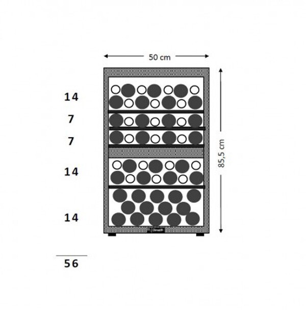 Винный шкаф Climadiff CLD55B1