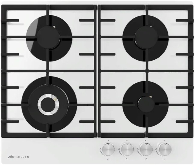 Встраиваемая газовая варочная панель Millen MGHG 601 WH Встраиваемая газовая варочная панель Millen MGHG 601 WH