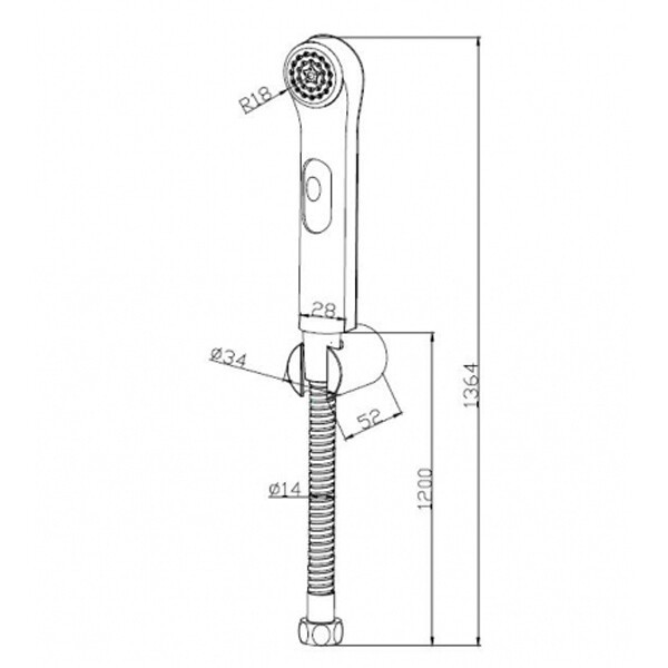 Гигиенический душ Bravat D9122CP-RUS Гигиенический душ Bravat D9122CP-RUS