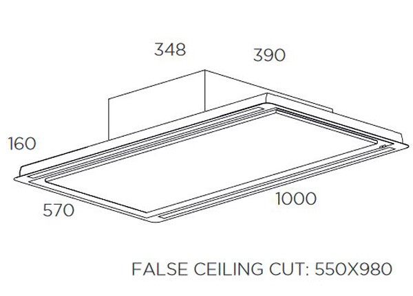 Встраиваемая вытяжка Elica Hilight-X H16 WH/A/100