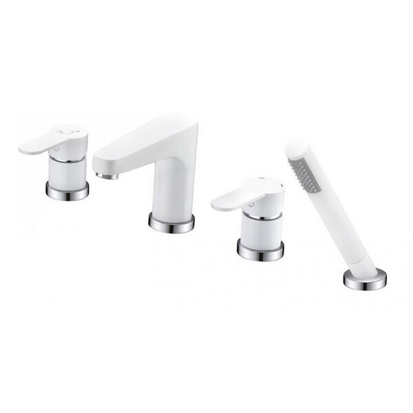 Смеситель на борт ванны Cezares (LACONICO-C-BVDM-BLC) белый Смеситель на борт ванны Cezares (LACONICO-C-BVDM-BLC) белый