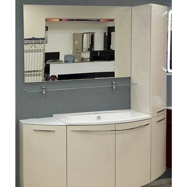 Шкаф De Aqua нижний угловой Тока3 L бел. (167479) Шкаф De Aqua нижний угловой Тока3 L бел. (167479)