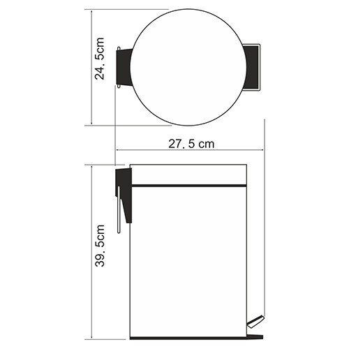 Ведро для мусора WasserKraft K-622