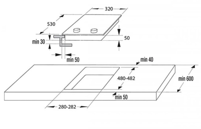 Встраиваемая электрическая варочная панель Лысьва ПЭВ 20С черный/бронза
