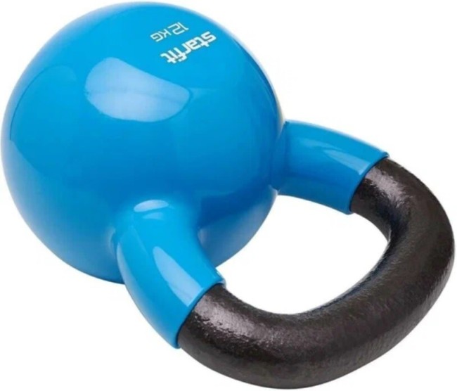 Гиря виниловая Starfit DB-401 12 кг, синий Гиря виниловая Starfit DB-401 12 кг, синий