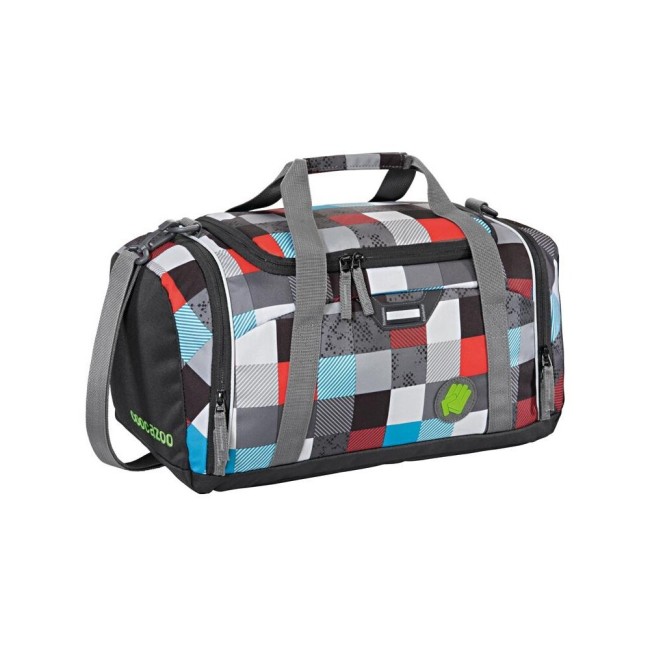 Сумка спортивная Coocazoo SporterPorter Checkmate Blue Red серый/голубой Сумка спортивная Coocazoo SporterPorter Checkmate Blue Red серый/голубой