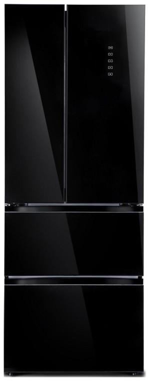 Холодильник Tesler RFD-360I black glass