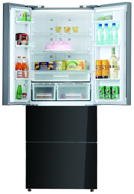 Холодильник Tesler RFD-360I black glass