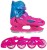 Коньки-ролики раздвижные Black Aqua AS-406, мультиколор 34-37 Коньки-ролики раздвижные Black Aqua AS-406, мультиколор 34-37