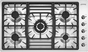 Встраиваемая газовая варочная панель Smeg PGF95-4 Встраиваемая газовая варочная панель Smeg PGF95-4