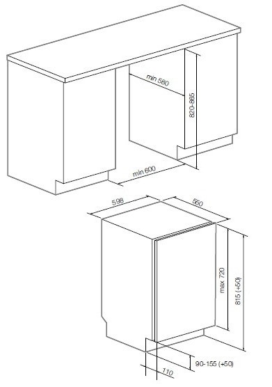 Встраиваемая посудомоечная машина Graude Comfort VG 60.0