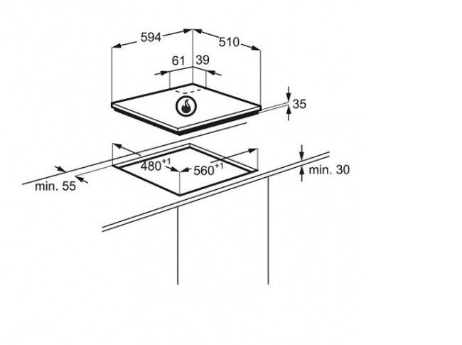 Встраиваемая газовая варочная панель Zanussi ZGX 565424 X Встраиваемая газовая варочная панель Zanussi ZGX 565424 X