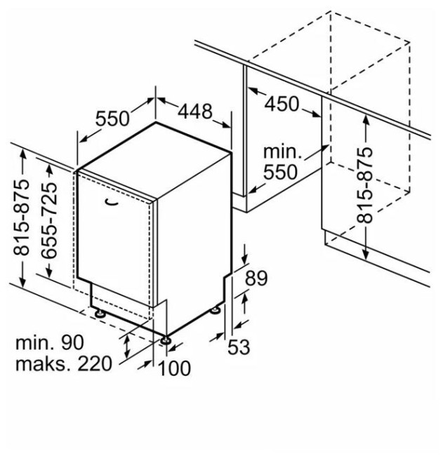 Встраиваемая посудомоечная машина Bosch SPV 4XMX28E