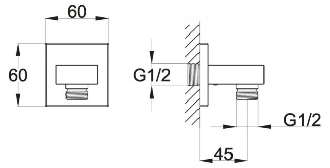 Штуцер BelBagno ARLIE (ARL-PG-CRM)
