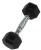 Гантель Perform Better Rubber Encased Hex Dumbbells 2,5 черный (4137-2,5\BK-25-00)