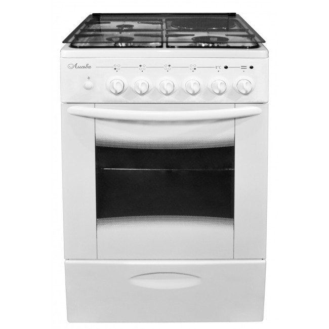 Комбинированная плита Лысьва ЭГ 1/3г14 МС-2у белый (стеклянная крышка)