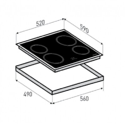 Встраиваемая индукционная варочная панель Zigmund & Shtain CIS 028.60 SX