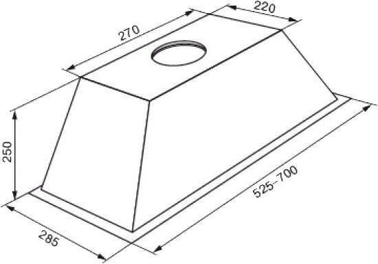 Встраиваемая вытяжка Zigmund & Shtain K 006.51 S Встраиваемая вытяжка Zigmund & Shtain K 006.51 S