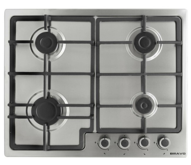 Встраиваемая газовая варочная панель Bravo FGH60S4 X