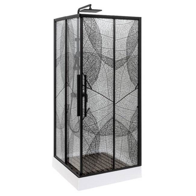 Душевой уголок Deto KB 100-110 Black Душевой уголок Deto KB 100-110 Black