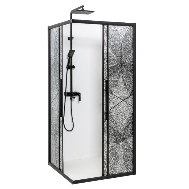 Душевой уголок Deto KB 100-110 Black Душевой уголок Deto KB 100-110 Black