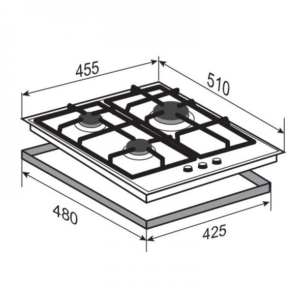 Встраиваемая газовая варочная панель Zigmund & Shtain M 23.4 B