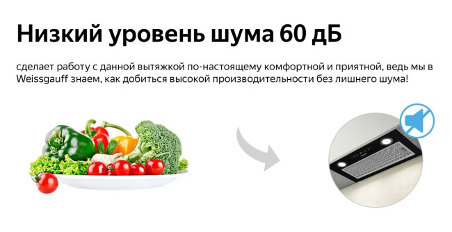 Встраиваемая вытяжка Weissgauff BOX 1200 BL Встраиваемая вытяжка Weissgauff BOX 1200 BL