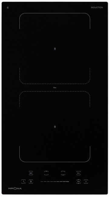 Встраиваемая индукционная варочная панель Krona ERDE 30 BL 2BFTS