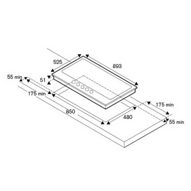Встраиваемая газовая варочная панель La Germania P905LLAGGN