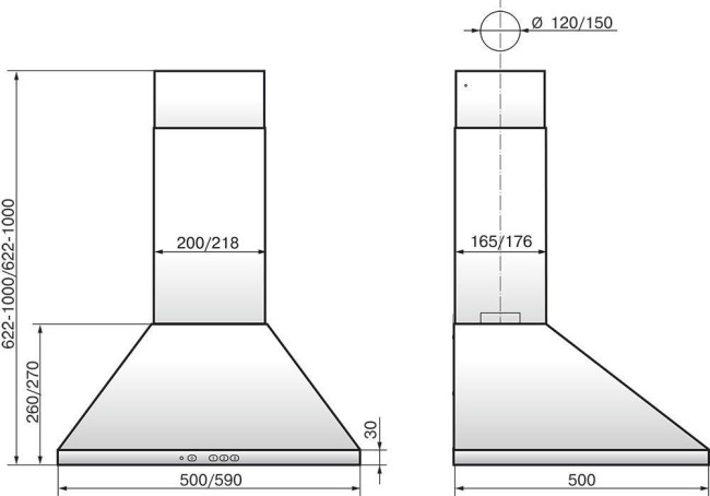 Каминная вытяжка Elikor Вента 60П-650-К3Д кремовый Каминная вытяжка Elikor Вента 60П-650-К3Д кремовый
