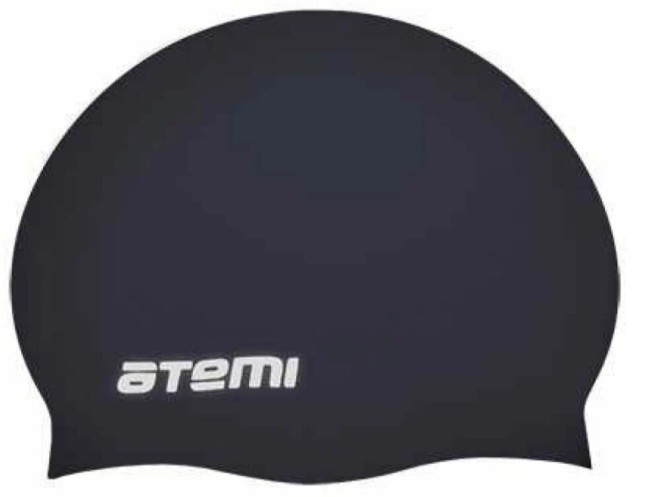 Шапочка для плавания Atemi TC301 тонкий силикон ченый