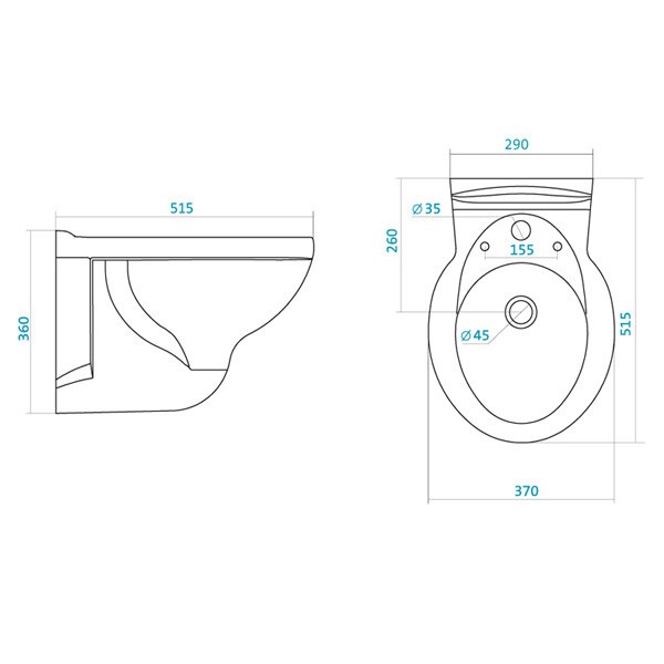 Биде подвесное Santek Консул WH301658