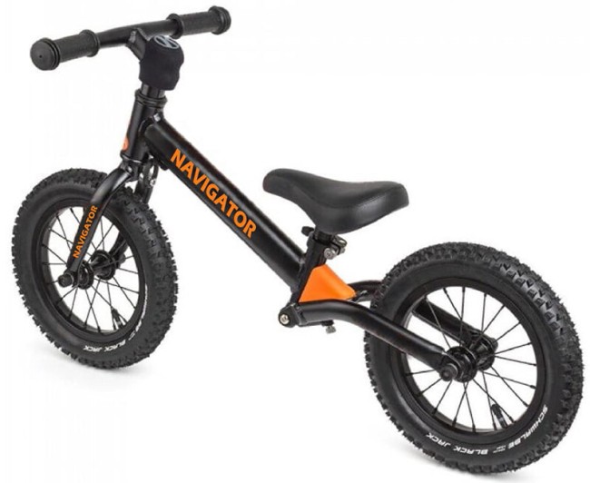 Беговел Navigator 12 NAVILUX черный/оранжевый ВН12195