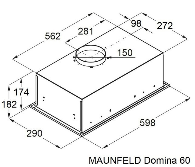 Встраиваемая вытяжка Maunfeld Domina 60 белый