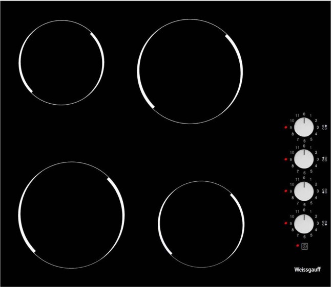 Встраиваемая электрическая варочная панель Weissgauff HV 640 BK Встраиваемая электрическая варочная панель Weissgauff HV 640 BK