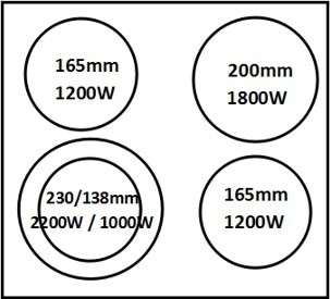 Встраиваемая электрическая варочная панель Weissgauff HV 641 BS Встраиваемая электрическая варочная панель Weissgauff HV 641 BS