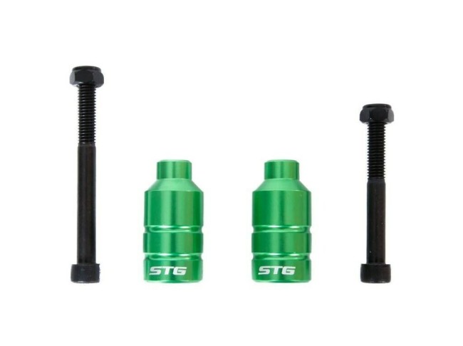 Пеги для трюкового самоката с осью STG зеленый Х99066
