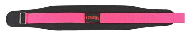 Пояс атлетический Grizzly Soflex Nylon Pro Weight Training Belt M черный/розовый