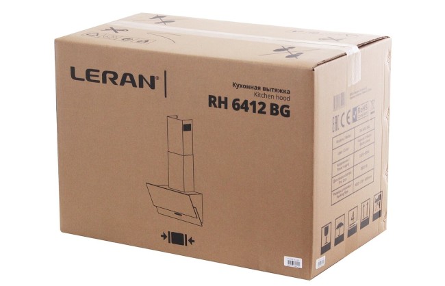 Каминная вытяжка Leran RH 6412 BG