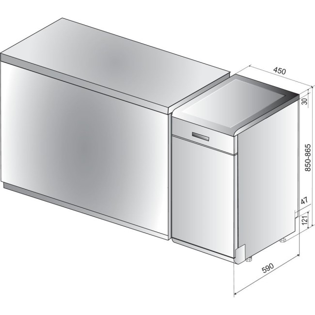 Посудомоечная машина Hotpoint-Ariston HSFO 3T223 W Посудомоечная машина Hotpoint-Ariston HSFO 3T223 W